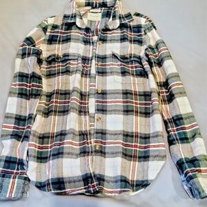 American Eagle Outfitters  Multicolor Button Down Plaid Shirt